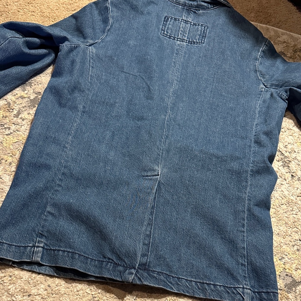 American Eagle Outfitters Blue Lightweight Denim Blazer XS - Picture 3 of 3